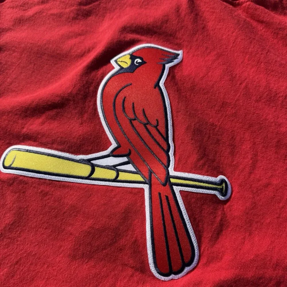 St. Louis Cardinals Tee Mens Sz XL Red CSA Made in USA Baseball Shirt Heavy